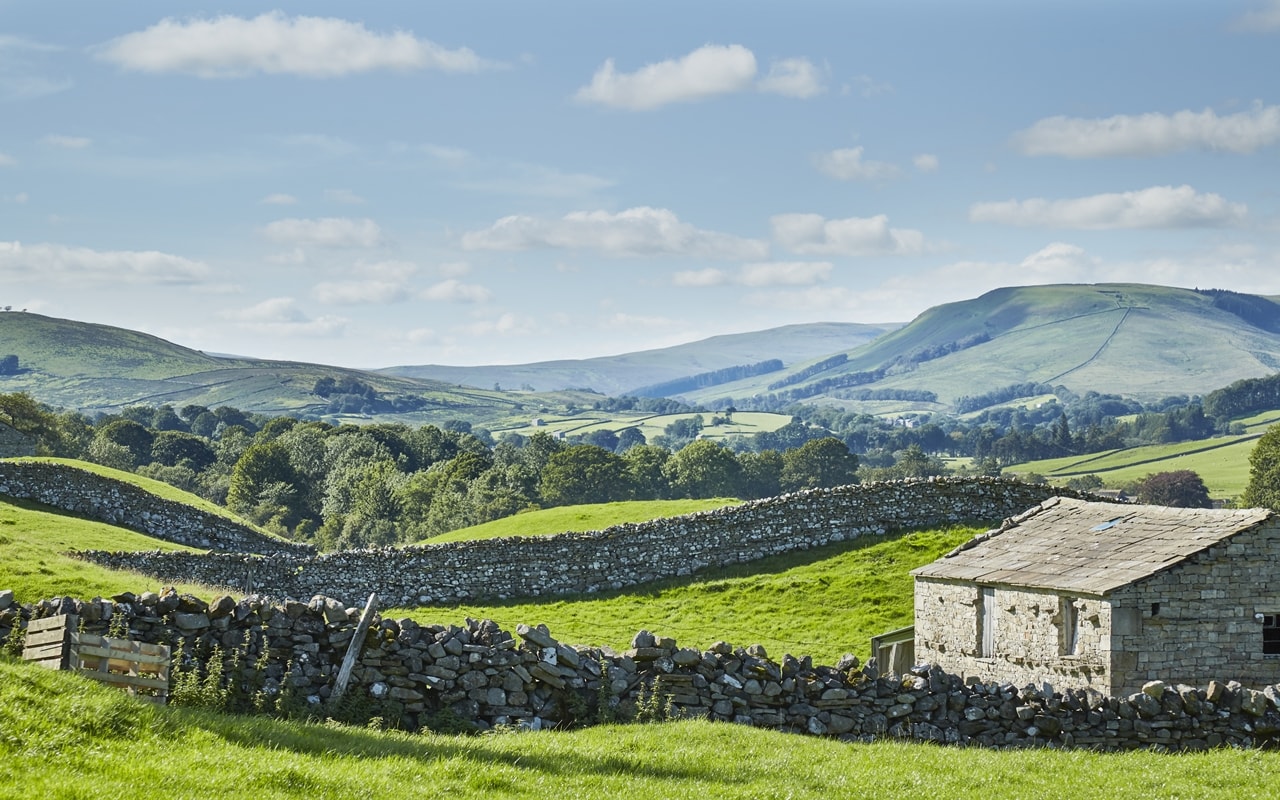 stunning view of Wensleydale near Hawes